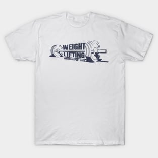 Weightlifting athleticism vintage print T-Shirt